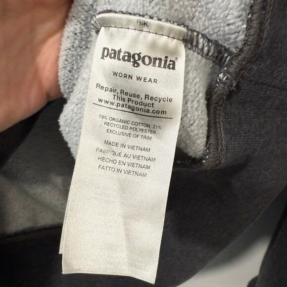 Patagonia Men's Organic Cotton Quilt Crewneck Sweatshirt Pullover Forge Grey M - Picture 5 of 7